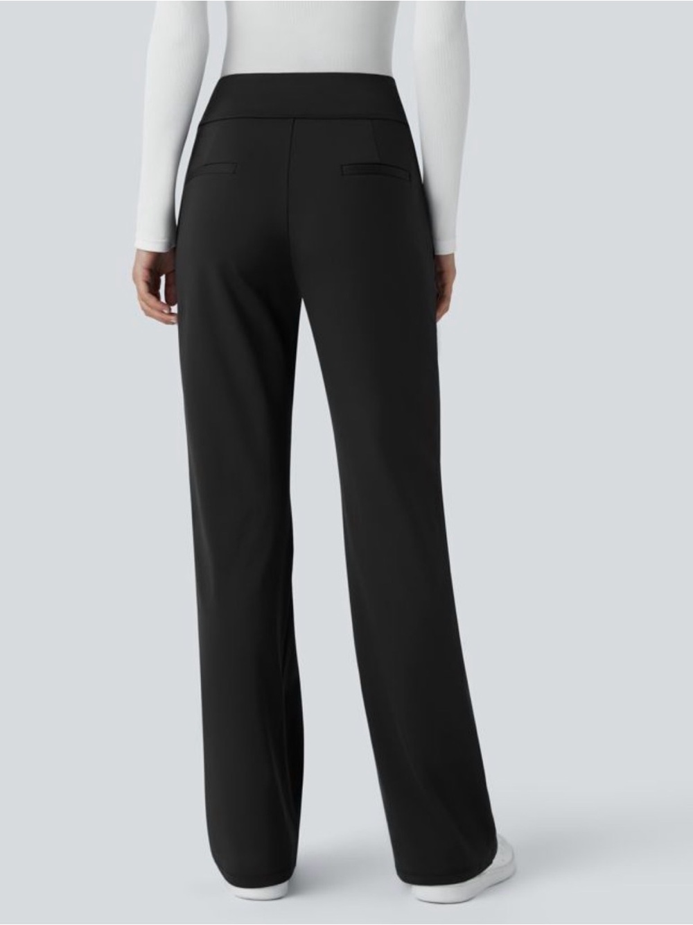 HALARA Flex™ DayStretch Mid Rise Side Zipper Pocket Work Flare Pants - Picture 2 of 14